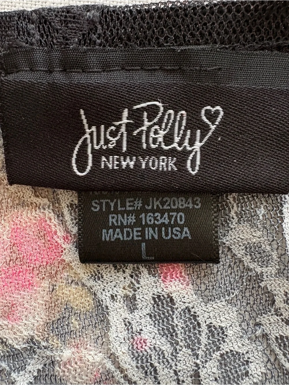 Oh Polly USA Women’s L Top Black Handkerchief Sheer Embroidered Lace Bandeau 90s - Picture 11 of 13